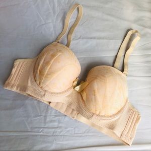 Light Peach Sexy Convertible Underwire Bra (E)